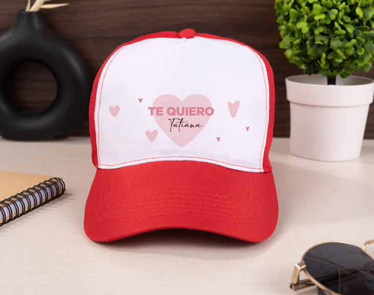 Gorra Bicolor Te Quiero Con Nombre Regalo Original