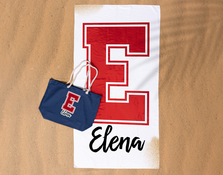 Set Spiaggia Personalizzato: Borsa In Juta E Telo Mare Fouta, Ricamabile, Idea Regalo Per Maestre, Mamme E Amiche