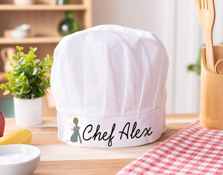 Customised chef hat "Ratatouille" Made In Gift