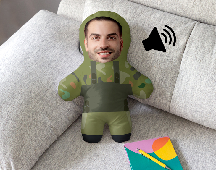 Mascotte de soldat, de sac militaire dans Mascottes de Soldats
