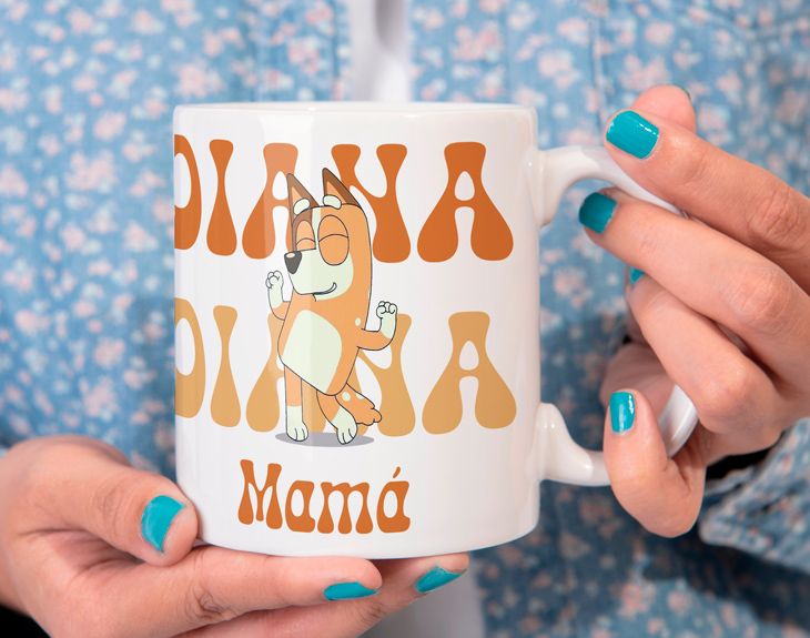 Taza de silicona para snacks - Bluey ivory